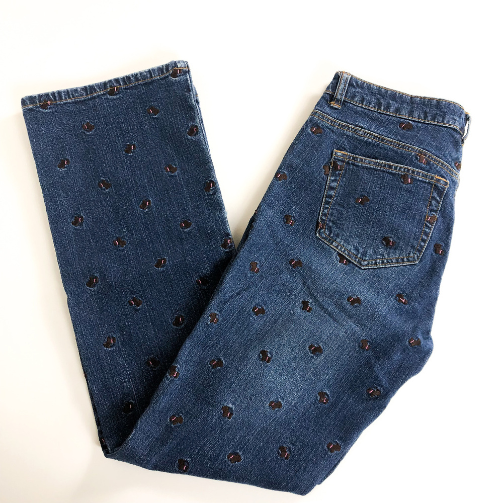 VTG Lilly Pulitzer Scottie Pup Embroidered Jeans